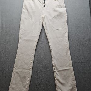 CAbi Cream Button-Fly Jeans